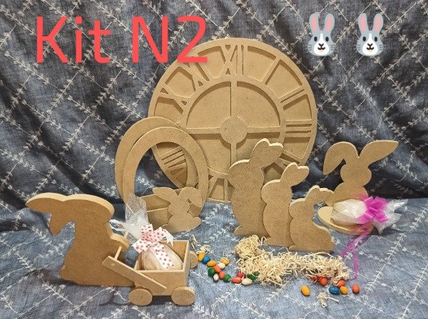 SZYDD Madera Pascua DIY Huevo De Pascua Soporte Conejo