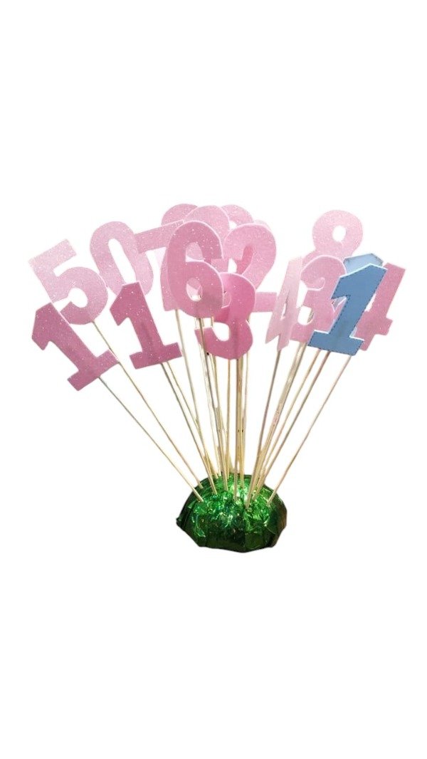 Producto - TOPPER DE NUMEROS EN GOMA EVA