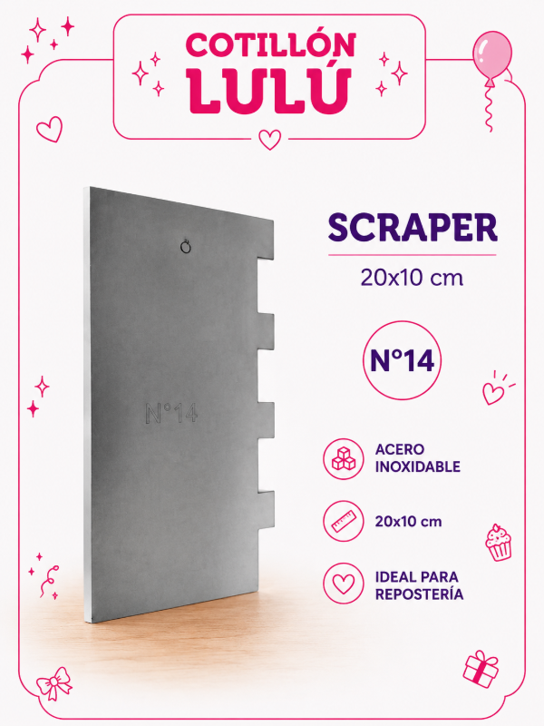 Producto - SCRAPER N14 20x10cm COOPER
