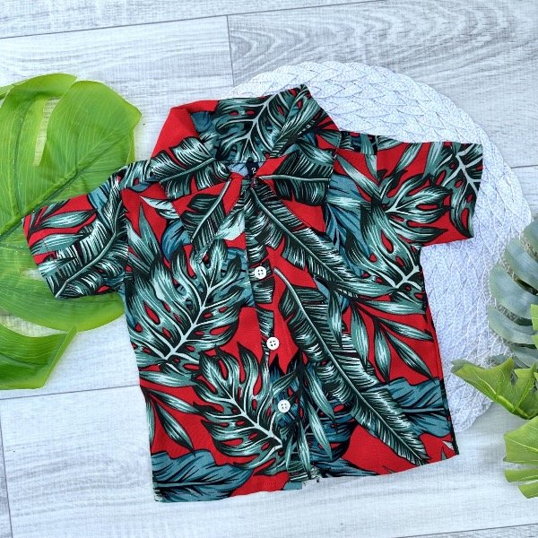 Producto - CAMISA HAWAIANA ROJA