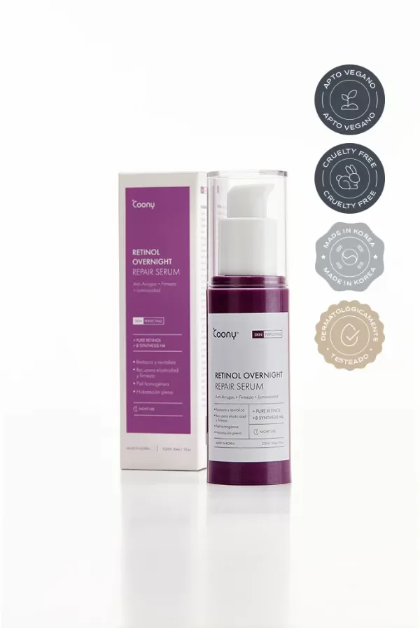 Producto - COONY RETINOL OVERNIGHT REPAIR SERUM Combate manchas y signos del envejecimiento