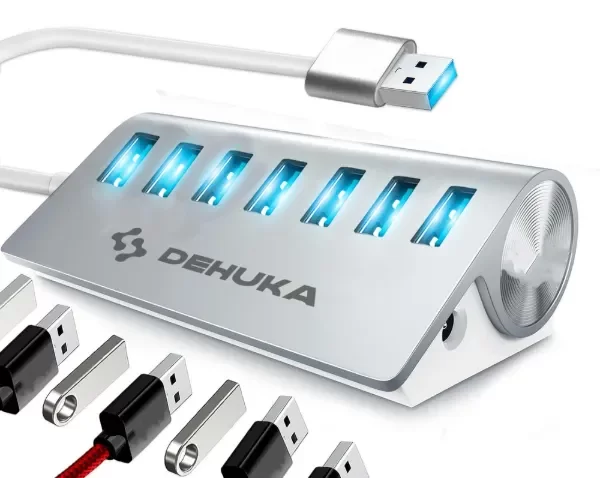Producto - Hub Usb 3.0 Multiplicador Compatible Notebook Laptop 7 Puertos Multiple Usb