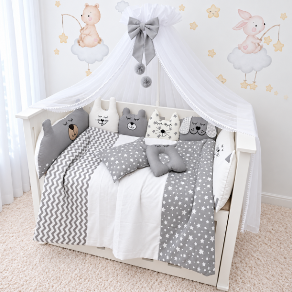 Producto - Set de Chichoneras para Cuna Alexander Animalitos Nórdicos - 1