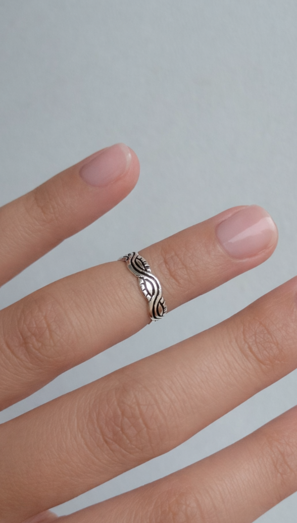 Producto - Anillo de Plata Midi con Ondas