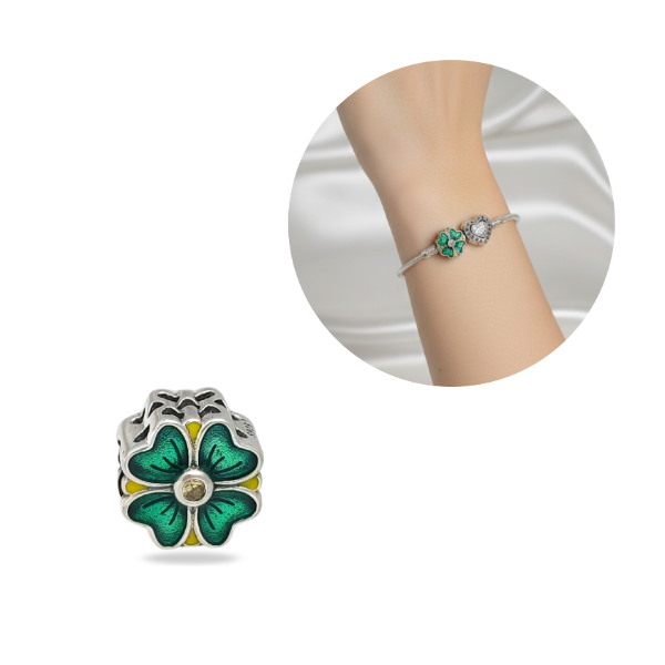 Producto - Dije Charm Trébol Plata 925