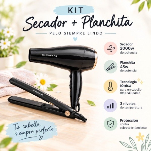 Producto - SECADOR + PLANCHITA NOVOHOME