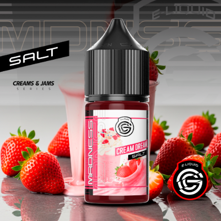 Producto - MADNESS SALT CREAM DREAM (FRUTILLAS CON CREMA) 30ML 25ML