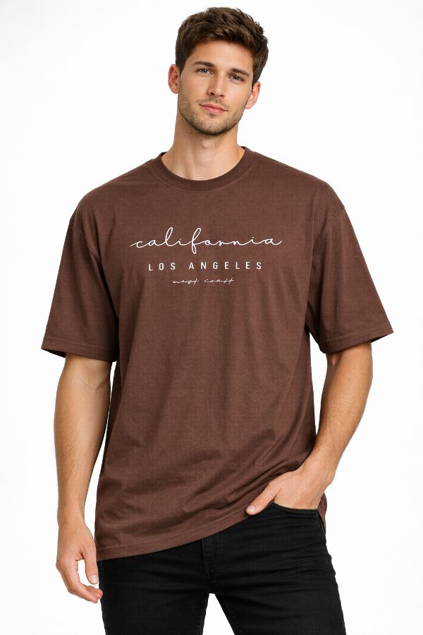 Producto - Remera Oversize California Marron