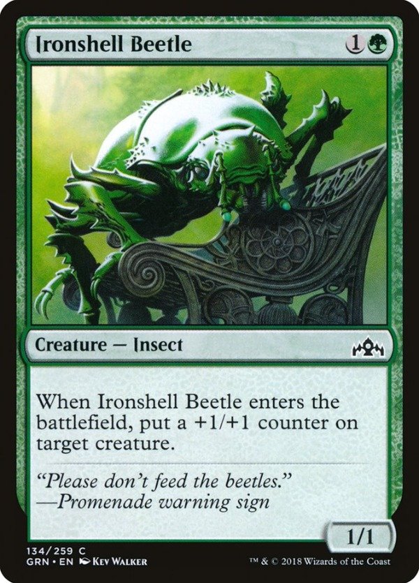 Producto - Ironshell Beetle  Guilds of Ravnica