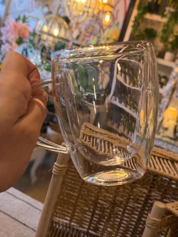 Producto - Taza doble fondo vidrio (Efectivo: 10.000)
