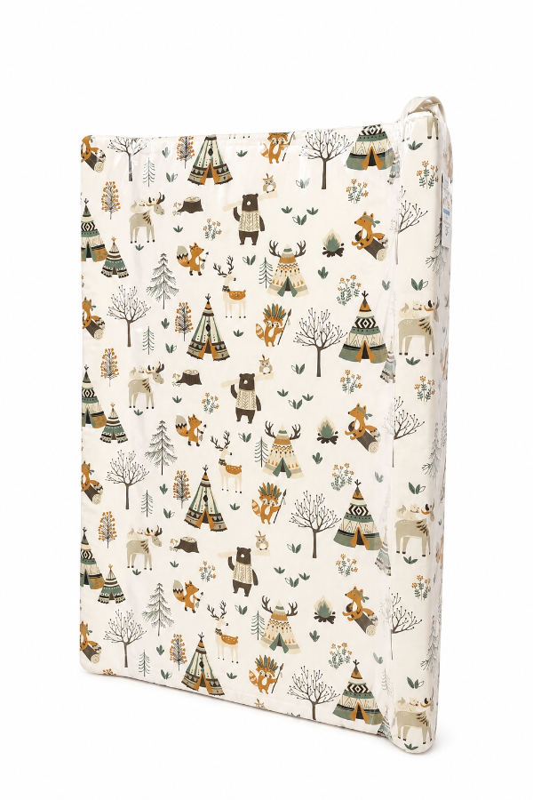 Producto - Cambiador Rígido para Bebe Estampado Bosque Impermeable