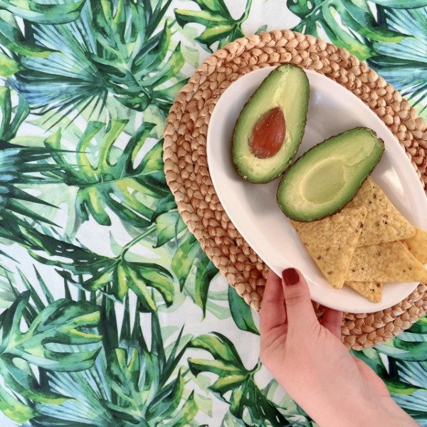 Producto - Mantel de Tela Antimanchas Hojas Verde