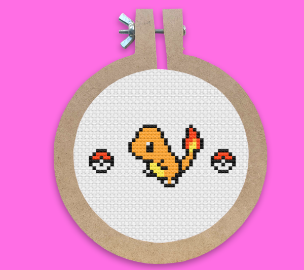 Producto - Charmander - Kit de punto cruz