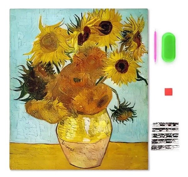 Producto - PINTURA POR DIAMANTE GIRASOLES VAN GOGH
