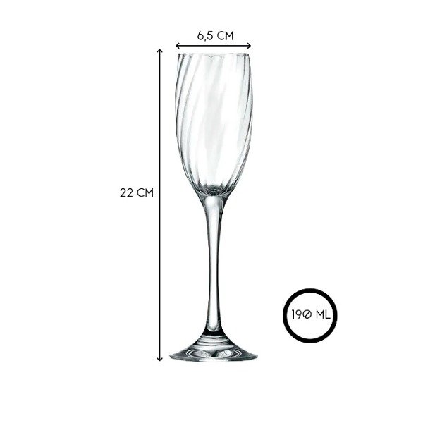 Producto - NADIR COPA CHAMPAGNE 190ML RAVENA(7D7701)FACE BULTO X12