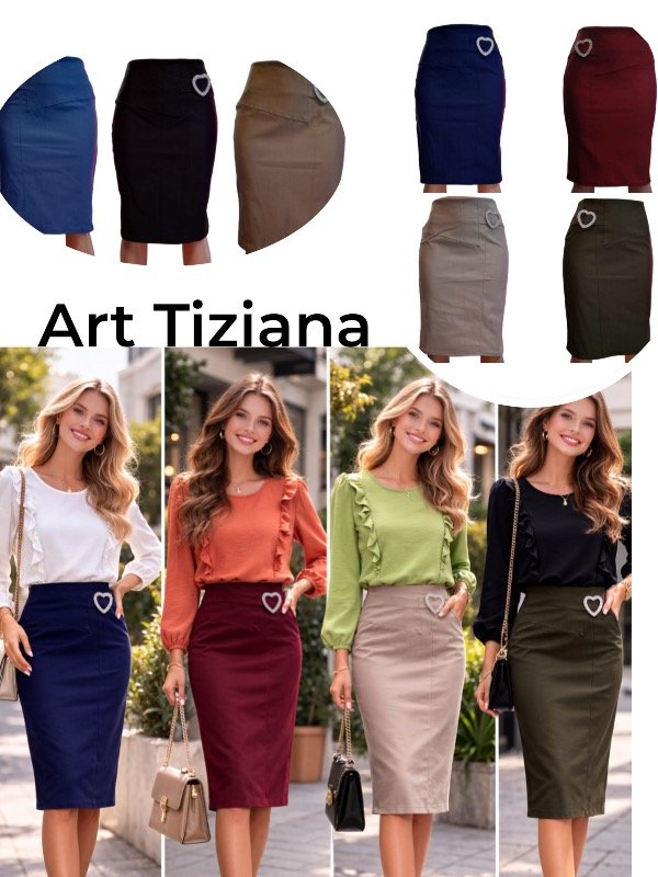 Producto - Tiziana pollera de vestir de bengalina