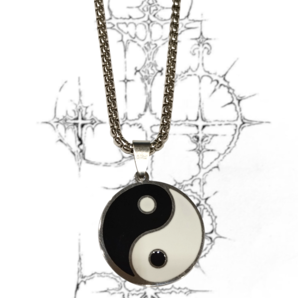 Producto - COLLAR YINYANG ACERO PREMIUM CADENA 55CM