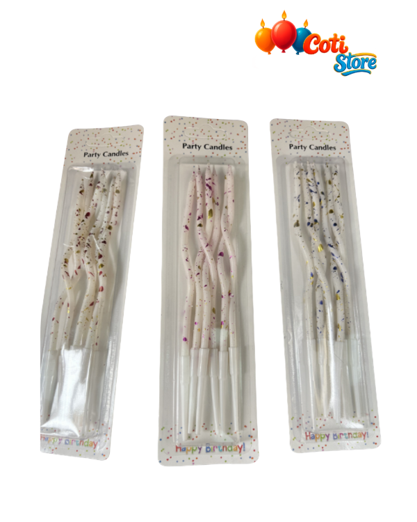Producto - Vela ondulada con brillo