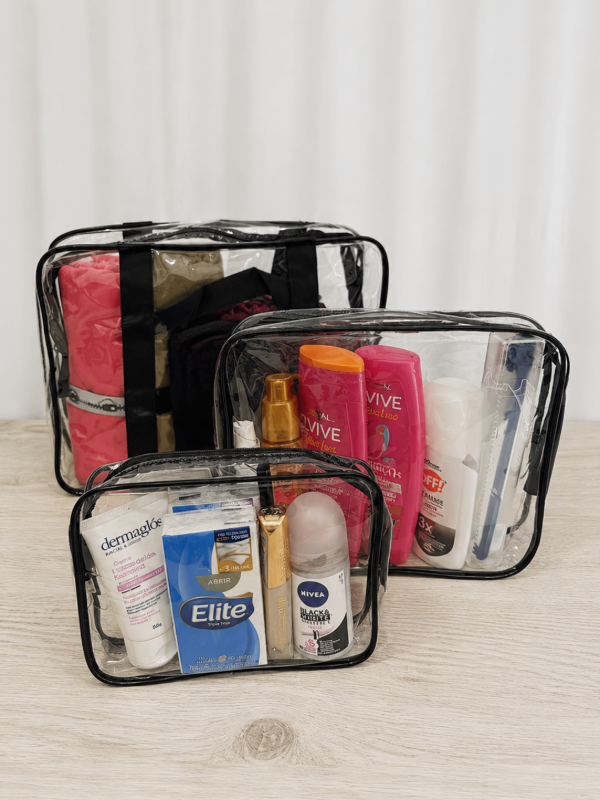 Producto - ORGANIZADORES DE VIAJE TRANSPARENTE KIT X3