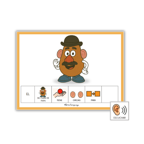 Producto - Mini Libro - El Sr. cara de papa - Preposición PARA