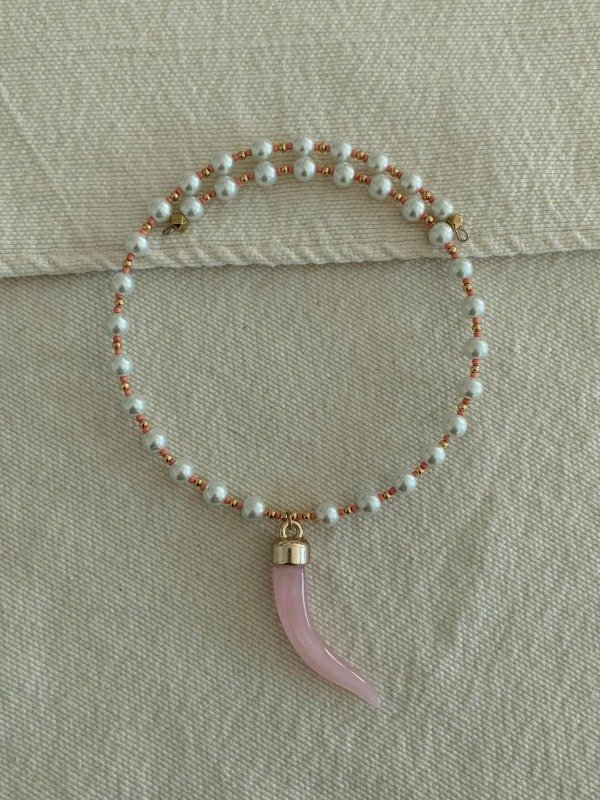 Producto - Chocker perla rosa