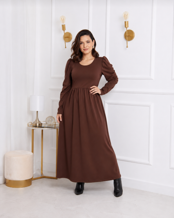 Producto - Vestido térmico manga larga CHOCOLATE (Art. 423) Talle L y 2XL