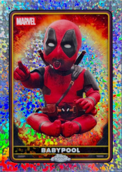 Producto - 2025 Topps Chrome Marvel Deadpool - Mini-Diamonds Refractor #39 - Babypool