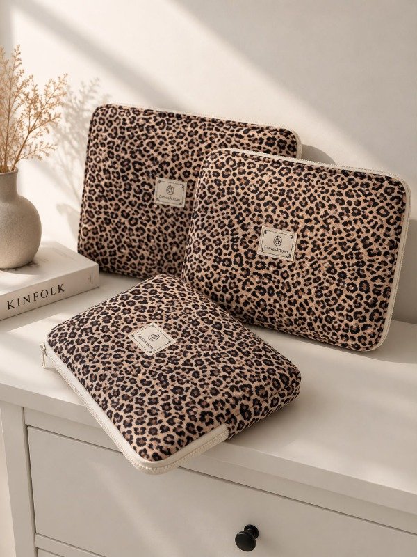 Producto - Funda notebook leopardo