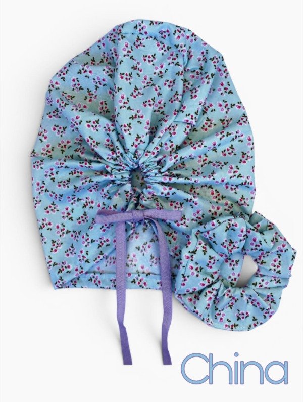 Producto - Set de cofia+scrunchie Cala (ENTREGA INMEDIATA)