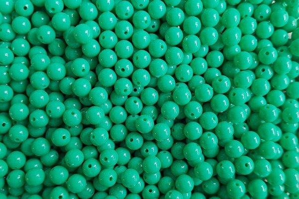 Producto - Perlas Plásticas Verde 02 6 mm
