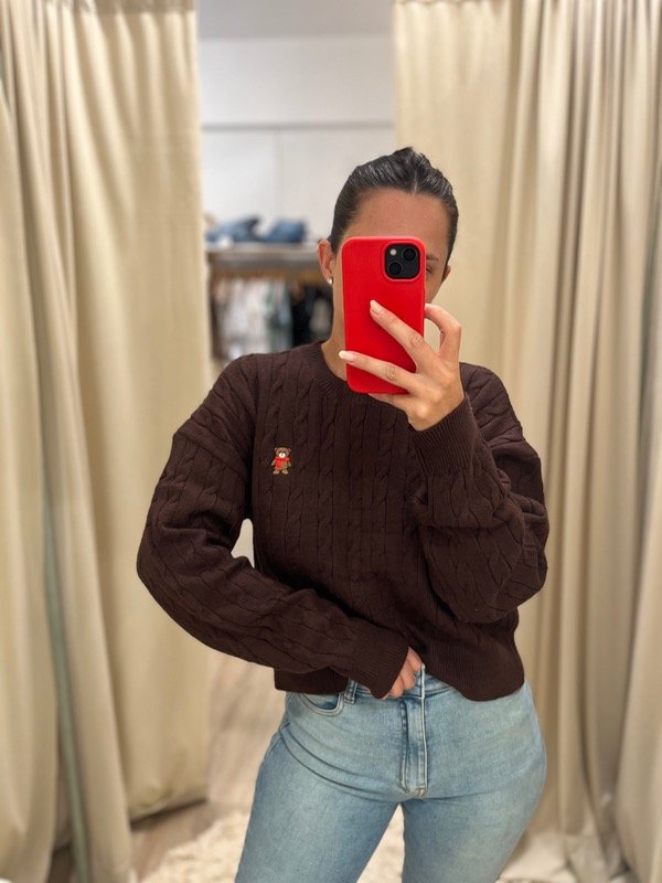 Producto - Sweater trenzado bordado - 2