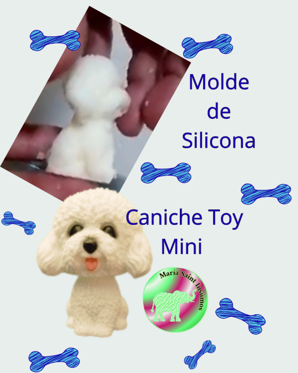 Producto - Caniche Toy  molde de silicona
