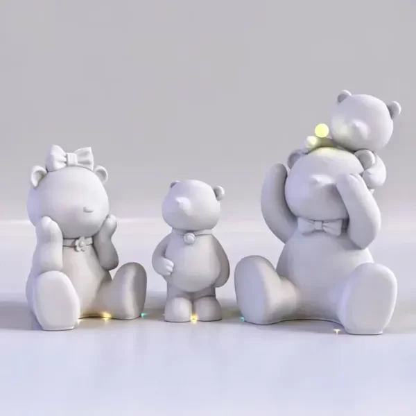 Producto - Molde osita con moño - 4