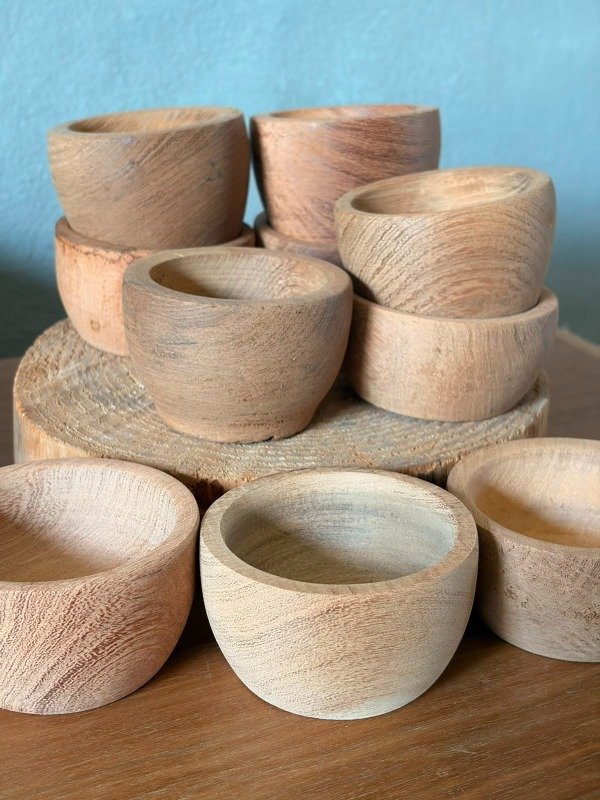 Producto - Cuenco de madera 8 x 4 cm