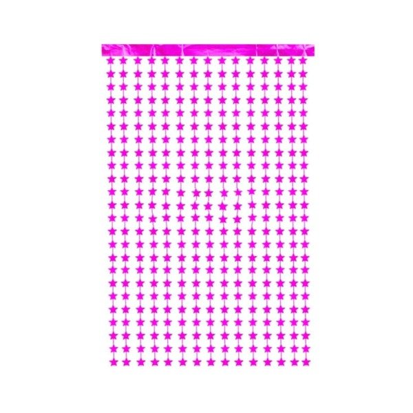 Producto - Cortina de estrellas color fucsia