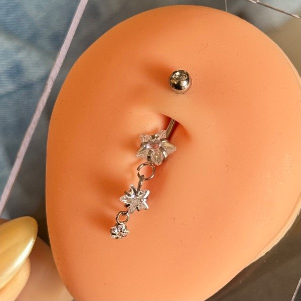 Producto - Piercing colgante de ombligo: estrella