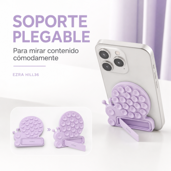 Producto - Soporte Universal Magnetico de Silocona Ventosa de 360 HL136. - 2