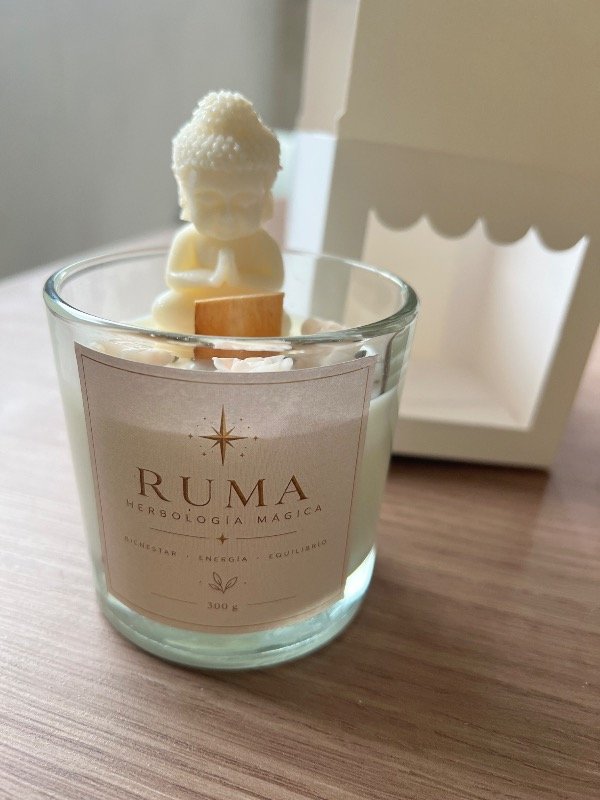 Producto - Vela Buda con Pirita