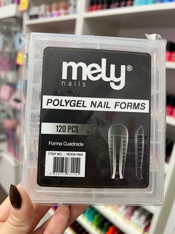 Producto - CÁPSULAS DUAL SYSTEM POLYGEL NAILS FORM 120PCS CUADRADA