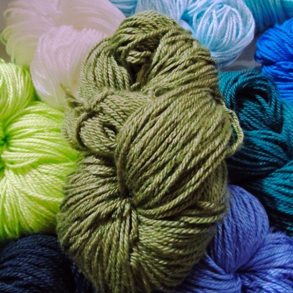 Producto - Cashmilon Sedificado Verde seco (2 madejas)