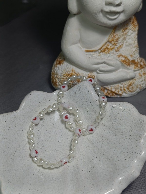 Producto - Pulsera corazones rojos