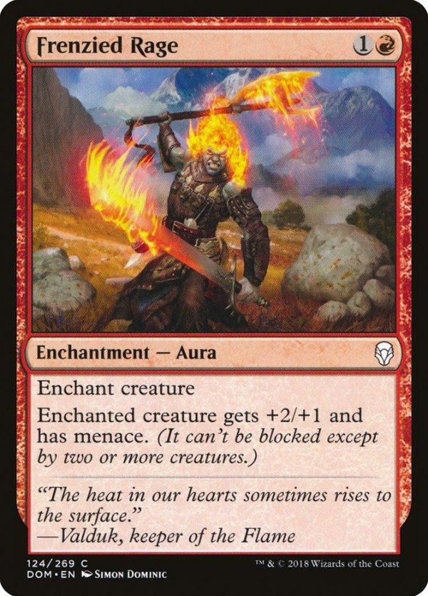 Producto - Frenzied Rage  Dominaria