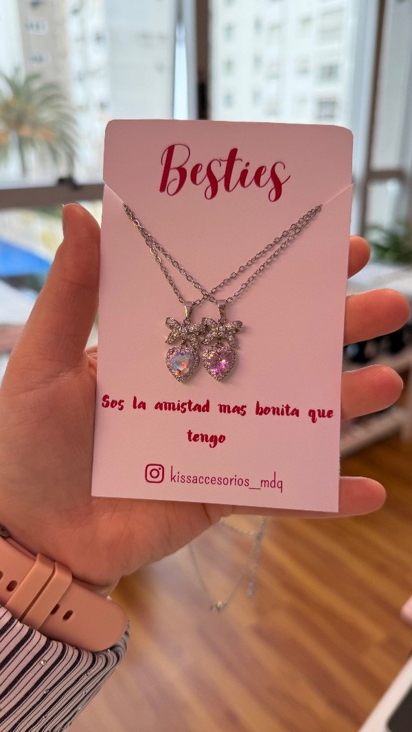 Producto - Collares Beatles - corazón con moño - 2