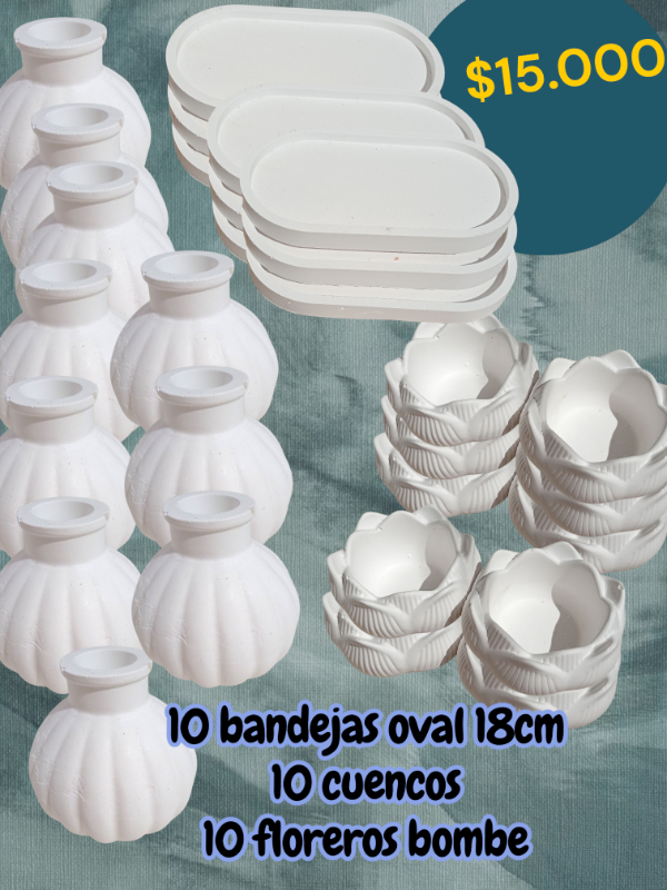Producto - Base oval 18cm-florero Bombe-loto