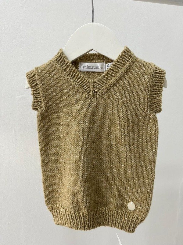 Producto - Chaleco de punto Beige - Minirumin