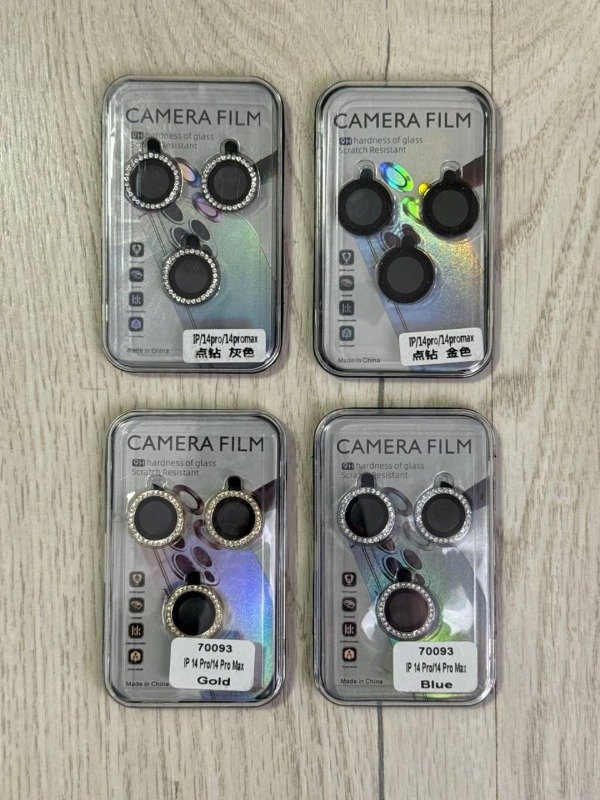 Producto - VIDRIO DE CÁMARA GLITTER PARA IPHONE 14 PRO / 14 PRO MAX