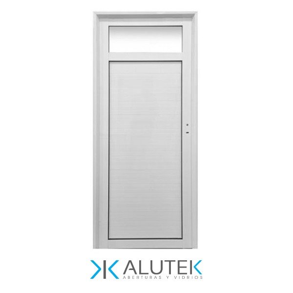 Producto - Puerta Aluminio Paño Vidrio Superior