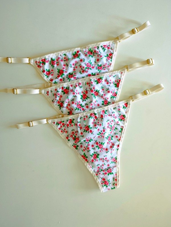 Producto - Tanga flores, algodón L/XL