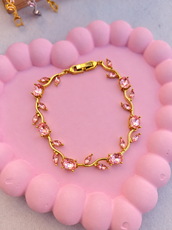 Producto - Pulsera Tulipán Rosa dorada