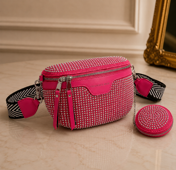 Producto - Riñonera STRASS - FUCSIA